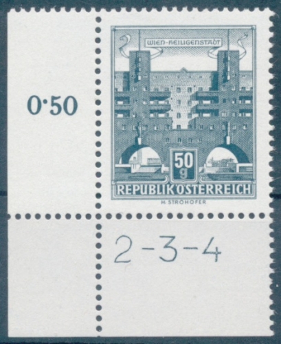 Briefmarke mit Symbolzahl(en)